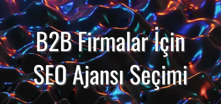 B2B Firmalar İçin SEO Ajansı Seçimi - B2B firmalar için SEO ajansı