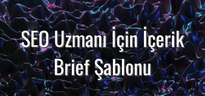 SEO Uzmanı İçin İçerik Brief Şablonu - seo uzmanı içerik brief