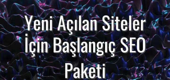 Yeni Açılan Siteler İçin Başlangıç SEO Paketi - yeni açılan siteler için SEO paketi