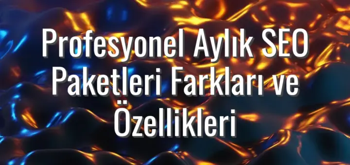 Profesyonel Aylık SEO Paketleri Farkları ve Özellikleri