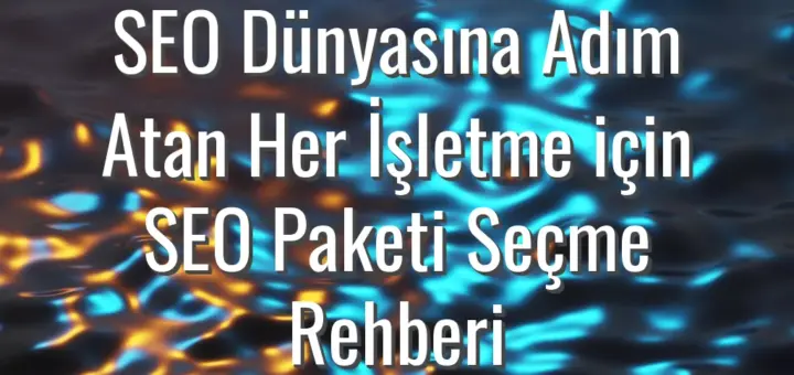 SEO Dünyasına Adım Atan Her İşletme için SEO Paketi Seçme Rehberi
