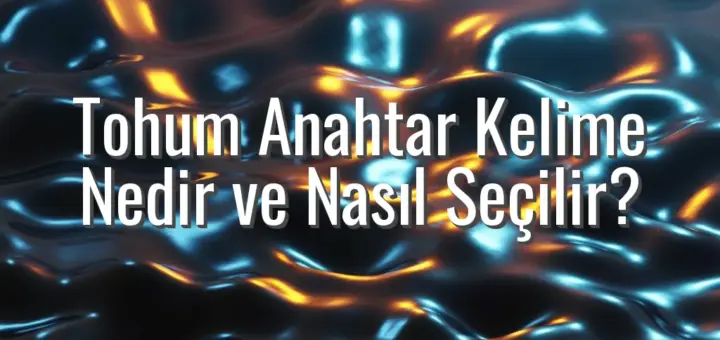 Tohum Anahtar Kelime Nedir ve Nasıl Seçilir?