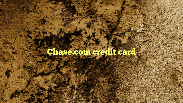 Chase.com credit card